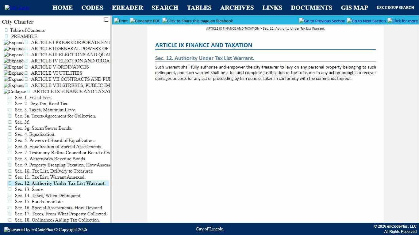 Document Viewer City Charter